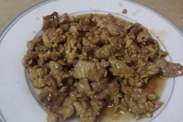 西兰花炒肉片的做法图解8