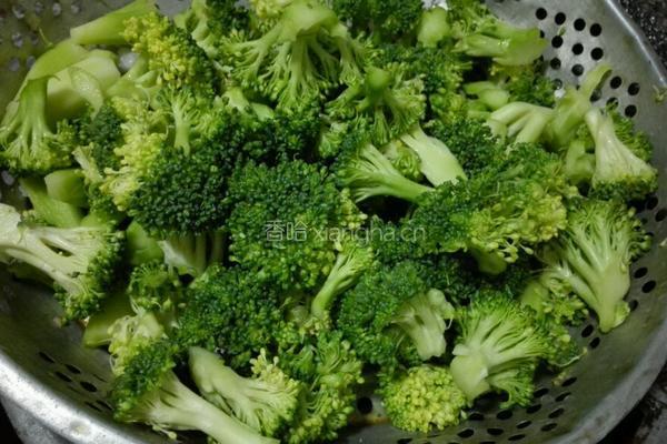西蓝花炒虾仁的做法图解1