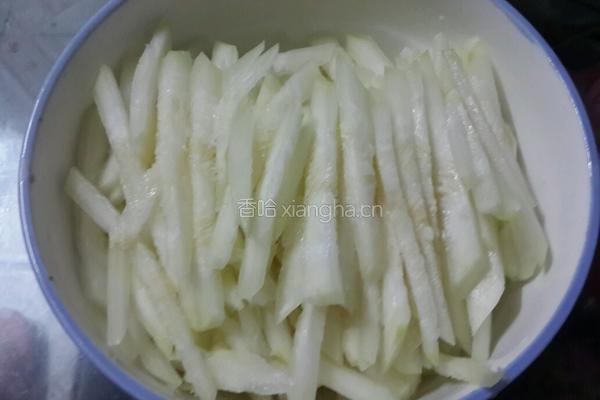 节瓜虾米粉丝的做法图解3
