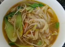 西红柿豆芽烩饼