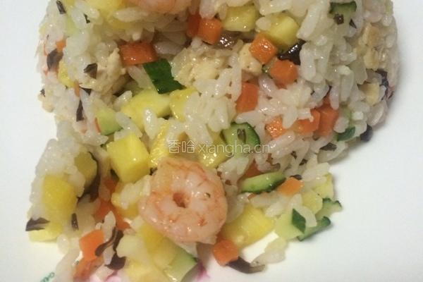 菠萝炒饭的做法图解8