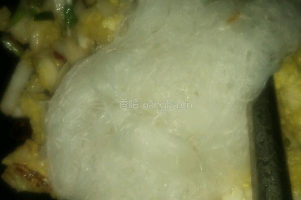 娃娃菜炒粉丝的做法图解8