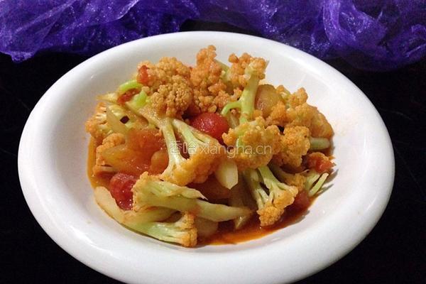 番茄花菜的做法图解6