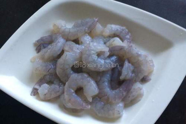 翡翠虾仁的做法图解3
