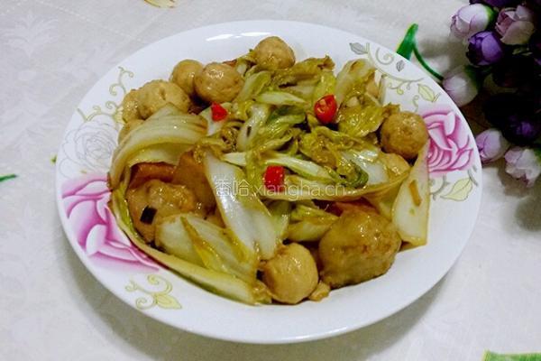 干锅鱼丸娃娃菜的做法图解8
