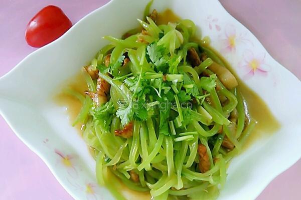 莴笋炒肉丝的做法图解7