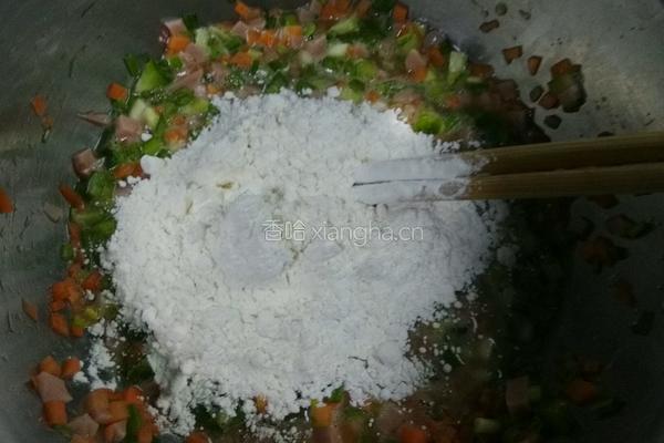 蔬菜鸡蛋饼的做法图解4