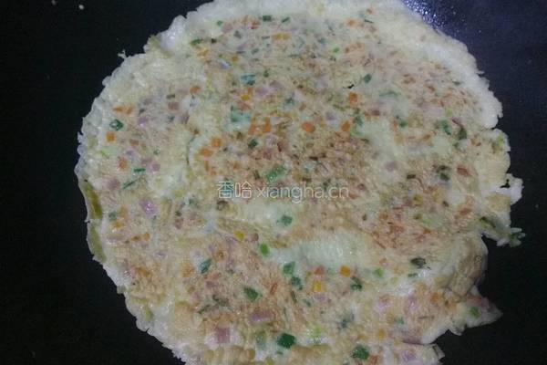 蔬菜鸡蛋饼的做法图解8