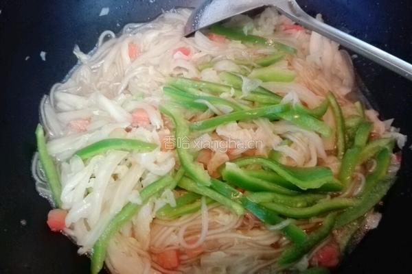 白菜炒粉条的做法图解7