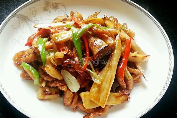 干煸肉丝杏鲍菇的做法图解9