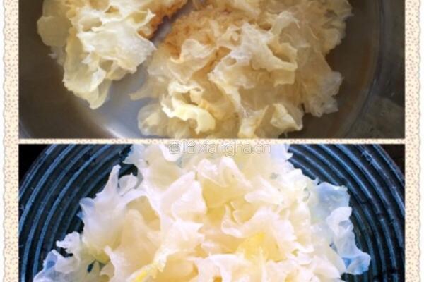 虫草雪梨银耳羹的做法图解1