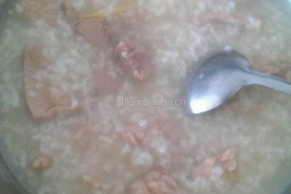 猪肝瘦肉粥（电饭煲）的做法图解5