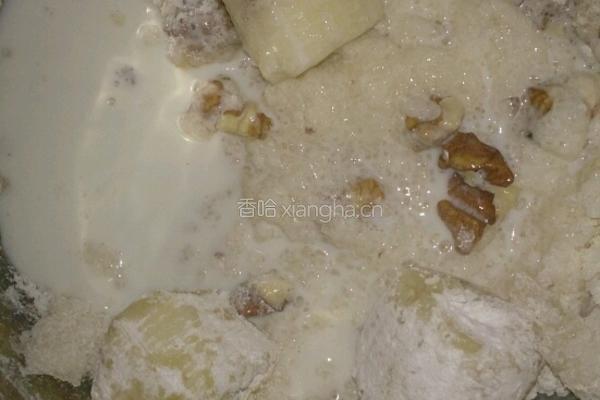 核桃酸香蕉布丁蛋糕的做法图解2