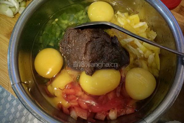 乌鱼虾酱炒鸡蛋的做法图解6