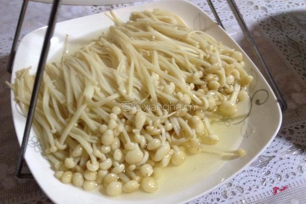 肉沫蒸金针菇的做法图解2