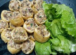 肉酿油豆腐，生菜