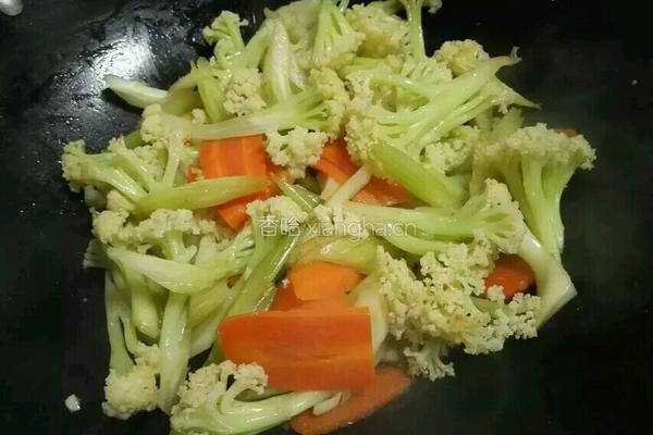 素炒花菜的做法图解7