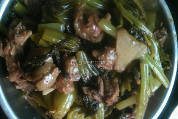 酸菜炆鹅的做法图解6