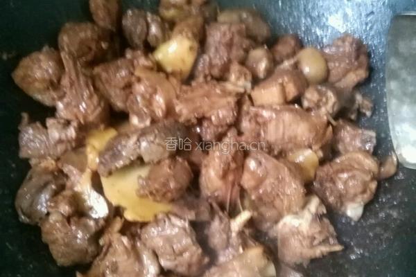 酸菜炆鹅的做法图解4