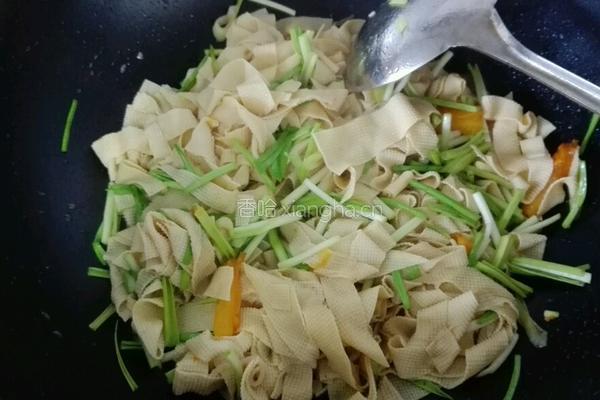 素炒干豆腐的做法图解4
