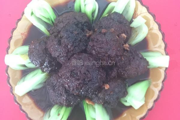 红焖狮子头的做法图解4