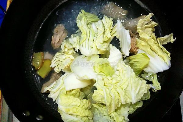 白菜粉丝炖排骨的做法图解10