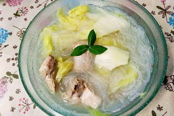 白菜粉丝炖排骨的做法图解13