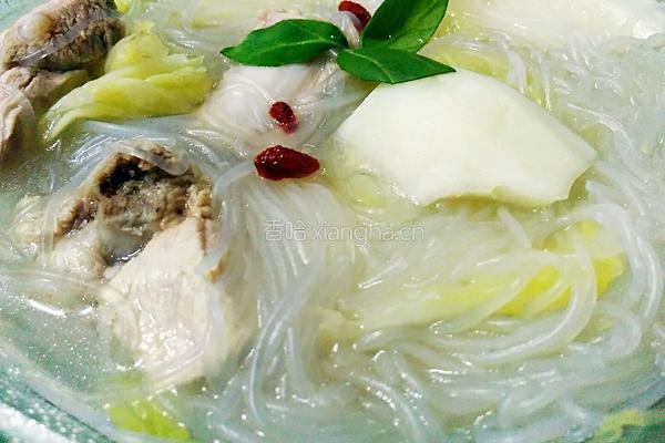 白菜粉丝炖排骨的做法图解15