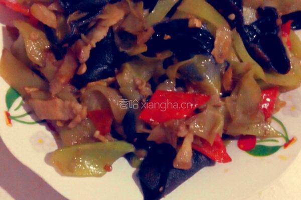 莴笋木耳炒肉片的做法图解10