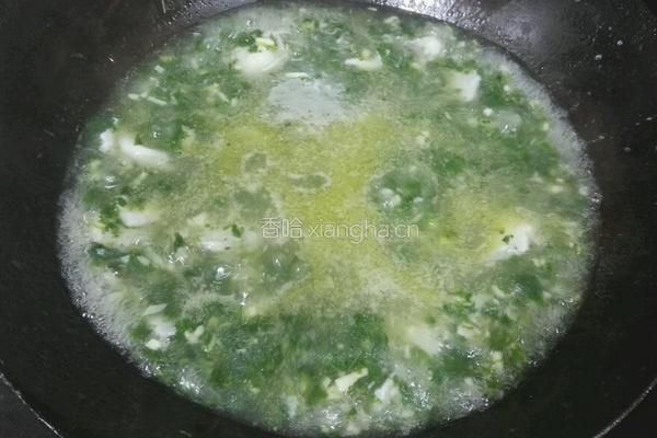 荠菜鲈鱼羹的做法图解4