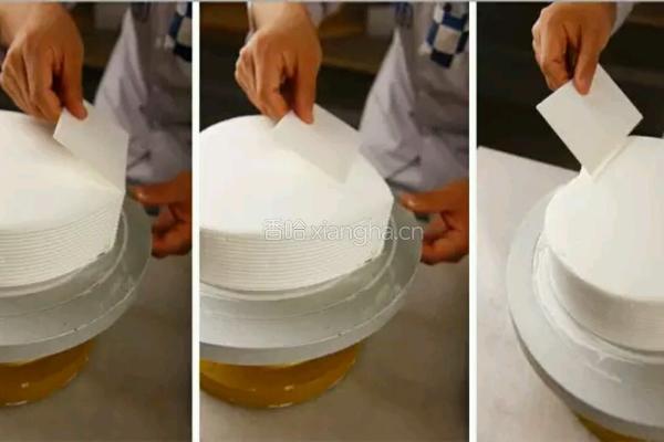 家庭心形蛋糕抹面的做法图解20