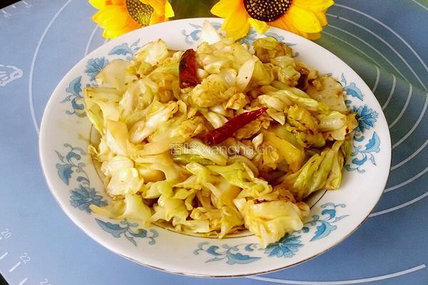 糖醋圆白菜的做法图解7