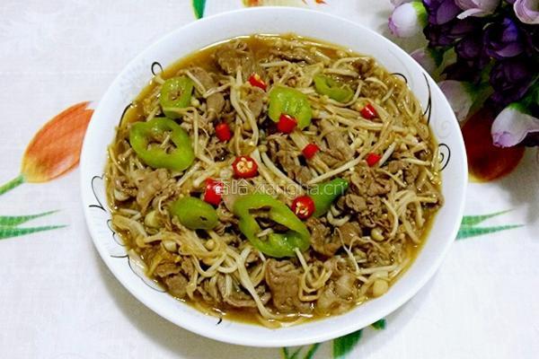 肥牛金针菇的做法图解8