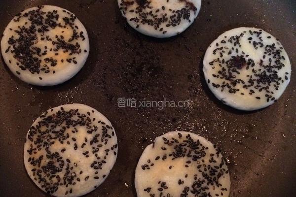 山药豆沙芝麻饼的做法图解17