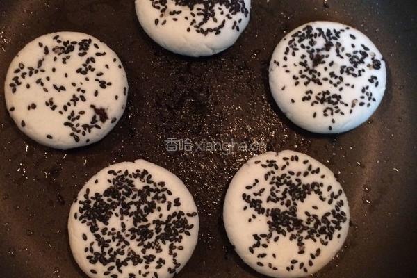 山药豆沙芝麻饼的做法图解16