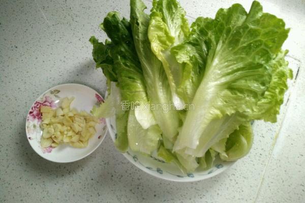 清炒生菜的做法图解1