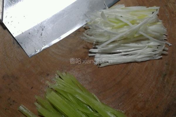 绿色七彩丝的做法图解3