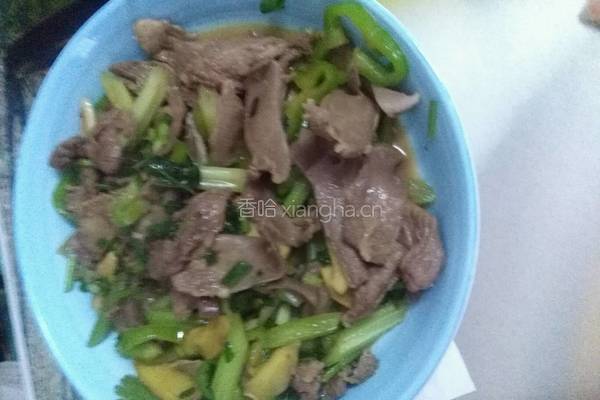 小炒猪舌的做法图解6
