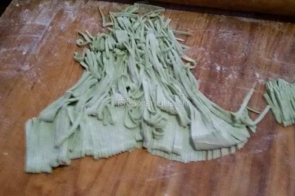 手擀蔬菜面的做法图解13