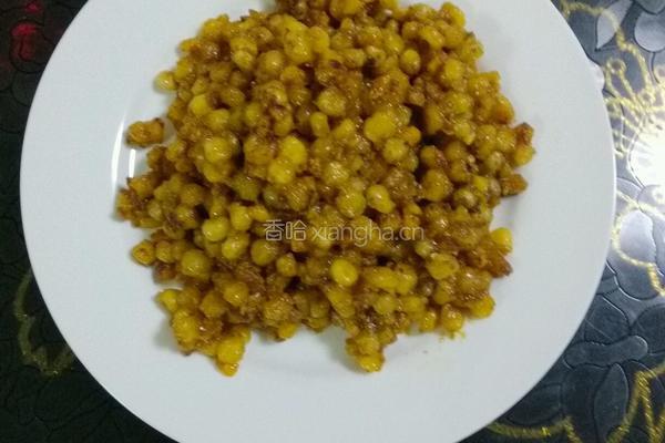 蛋黄焗玉米的做法图解9