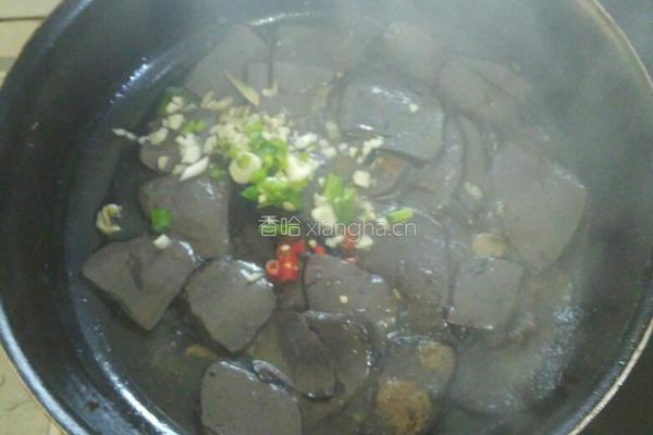 蒜沫羊血的做法图解5