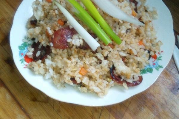 腊肠炒饭的做法图解10