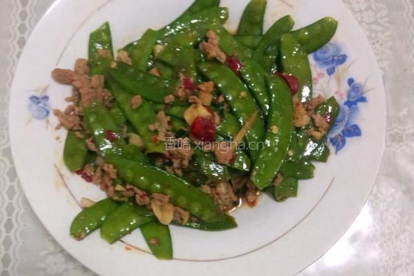 肉末炒扁豆的做法图解5