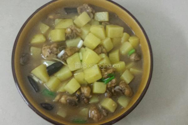 鸡根焖土豆的做法图解5