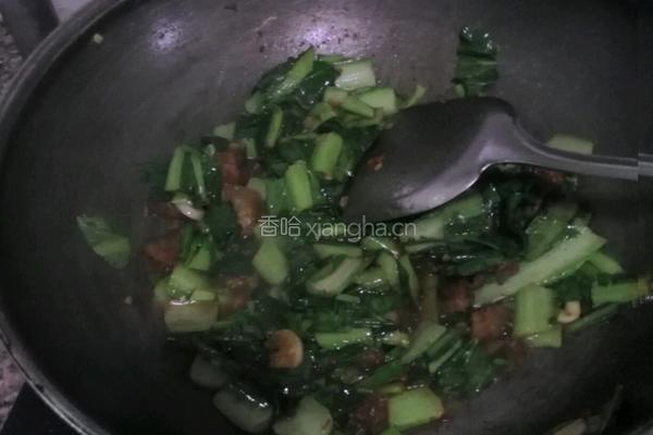 山药泥泥小白菜的做法图解4