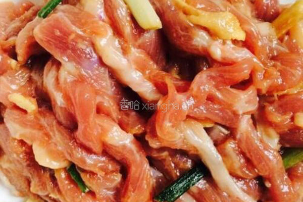 青椒肉丝的做法图解2