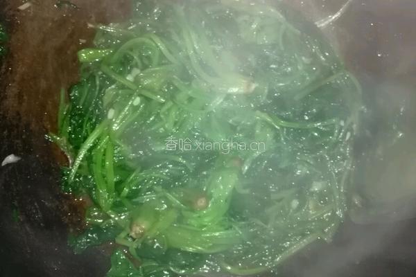 蒜容炒菠菜的做法图解4
