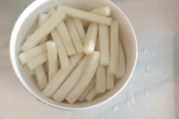 炒年糕的做法图解3