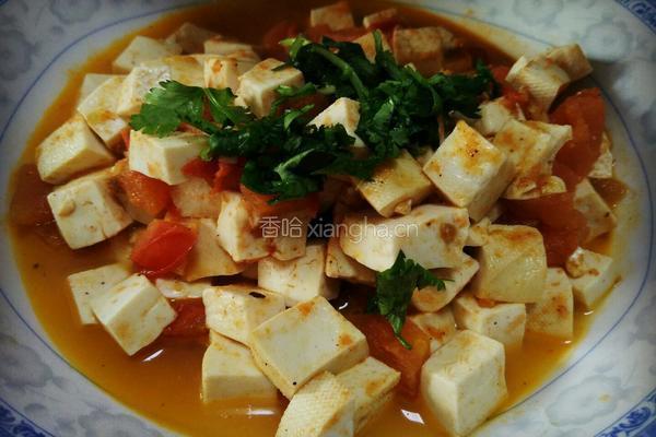 番茄烧豆腐的做法图解6