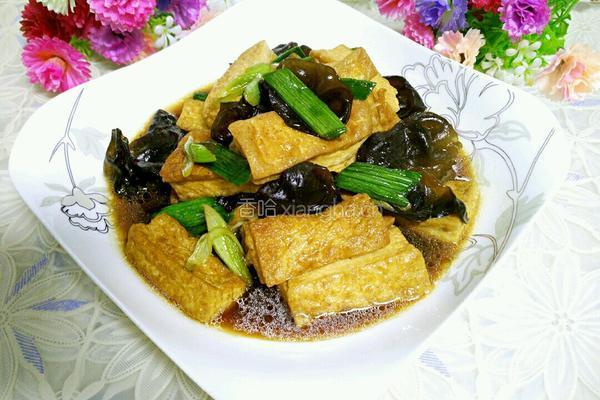 木耳烧豆腐的做法图解8